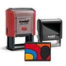 Pieczątki Printy Line Multi Color z tekstem